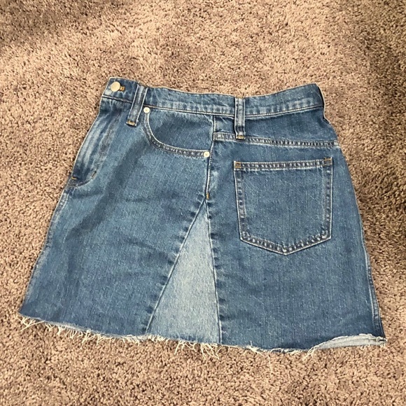 Madewell Rigid Denim A-Line Mini Skirt, size 25 - Picture 5 of 7